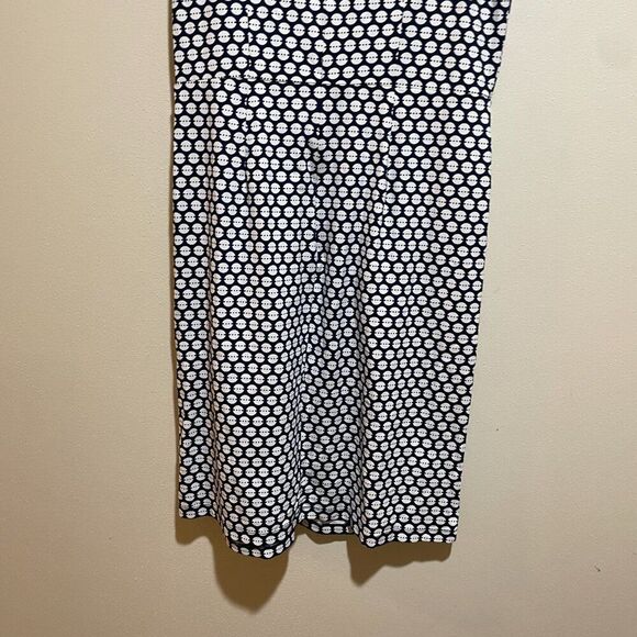 J McLaughlin Size M Catalina Cloth Mia Sleeveless Sheath Dress Navy Polka Dot - Picture 11 of 13